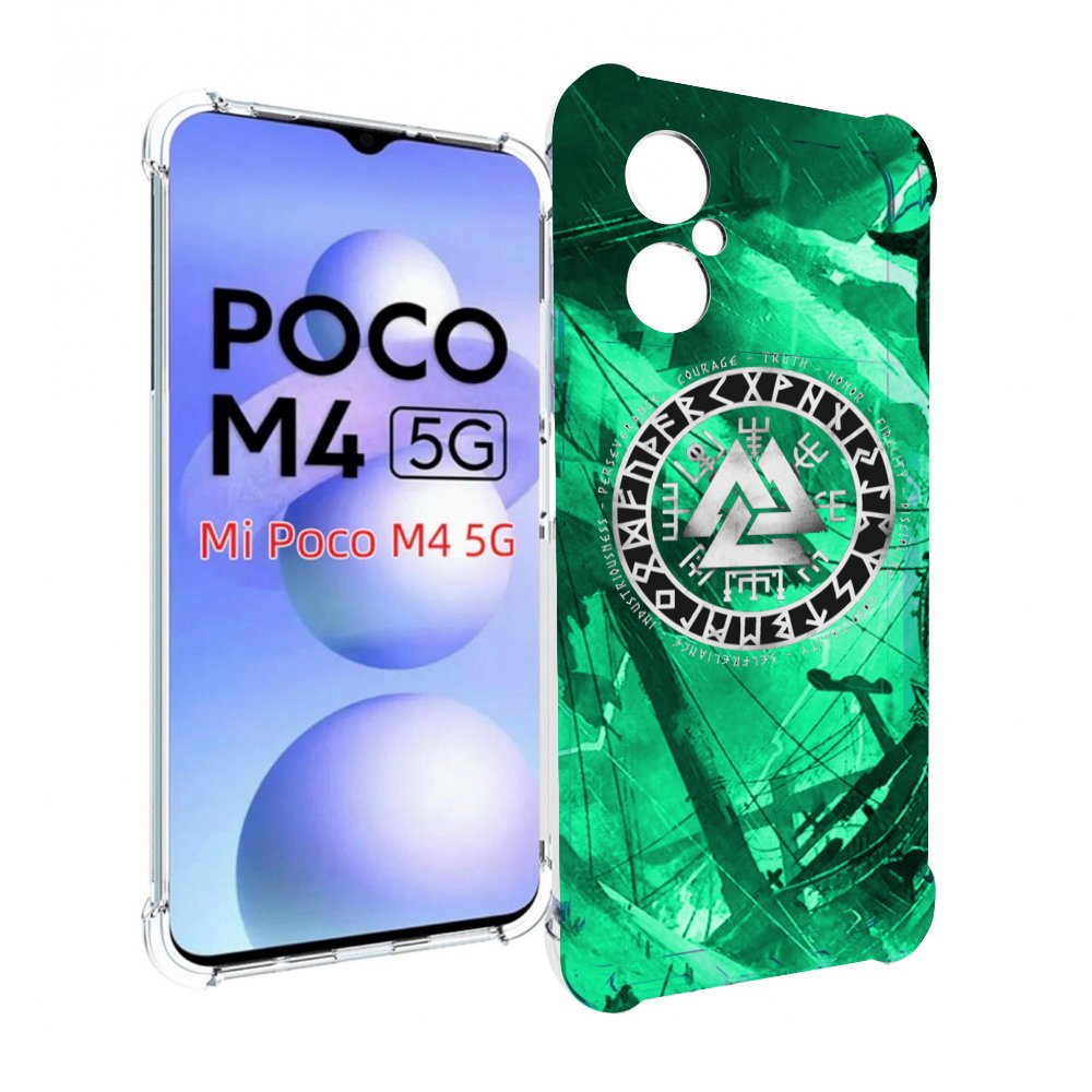 

Чехол MyPads ассасин-крид-2020-рагнарек мужской для Xiaomi Poco M4 5G, Прозрачный, Tocco