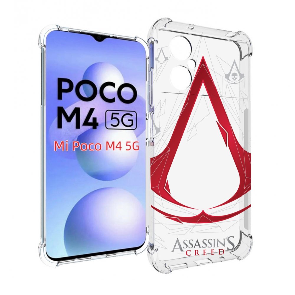 

Чехол MyPads ассасин-крид-знак для Xiaomi Poco M4 5G, Прозрачный, Tocco