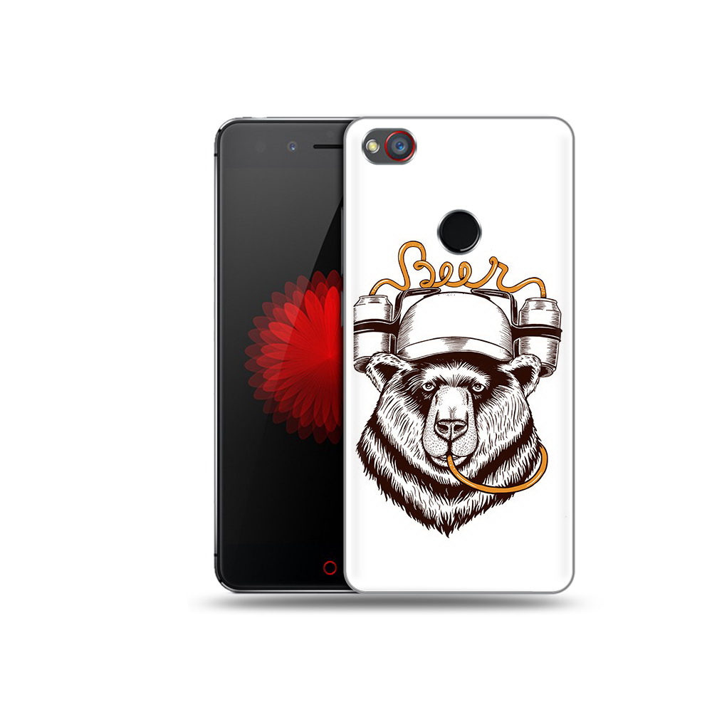

Чехол MyPads Tocco для ZTE Nubia Z11 пивной медведь (PT48017.468.538), Прозрачный, Tocco