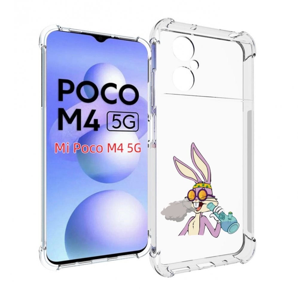 

Чехол MyPads бакс-банни-любитель-подымить для Xiaomi Poco M4 5G, Прозрачный, Tocco