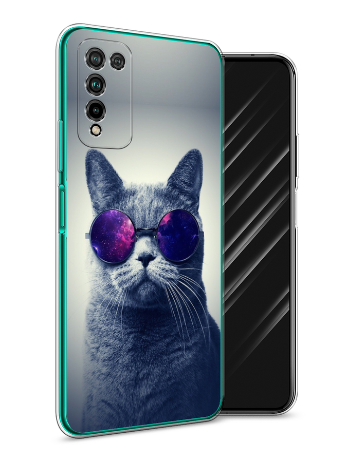 

Чехол Awog на Honor 10X Lite "Космический кот", Красный, 6104650-1