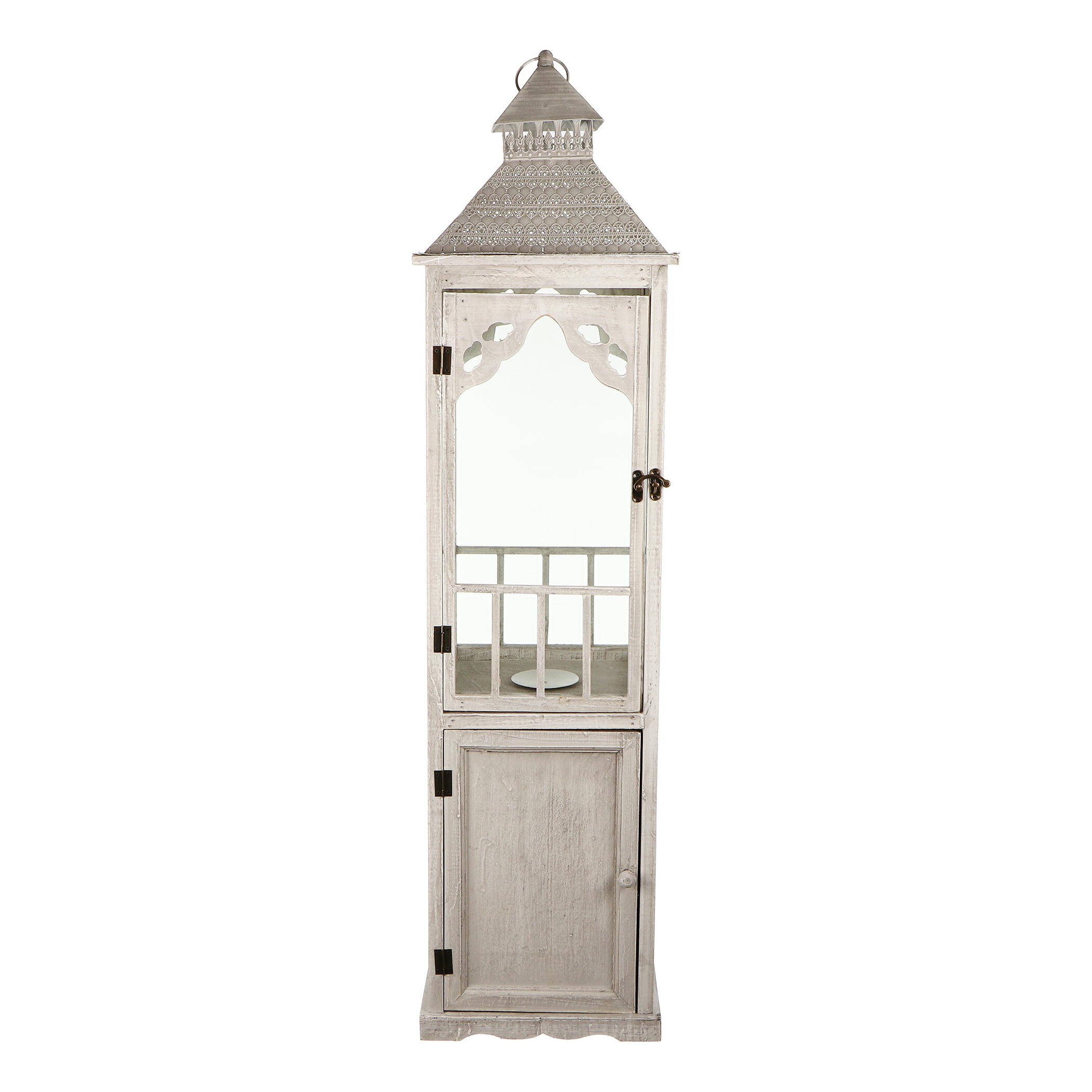 

Подсвечник-фонарь Minhou lisheng 31,5x31,5x125,5 см белый