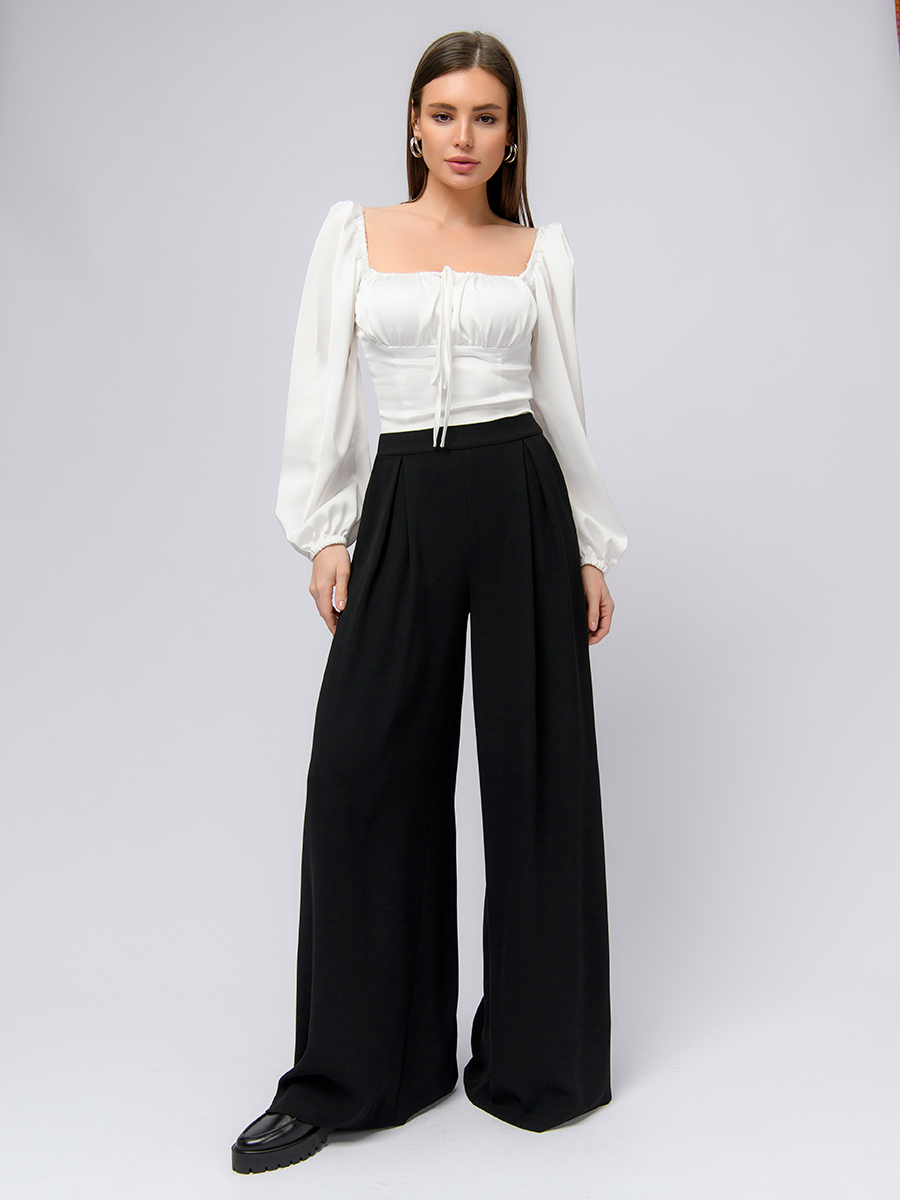 

Брюки женские 1001dress 102877 черные 42 RU, Черный, 102877