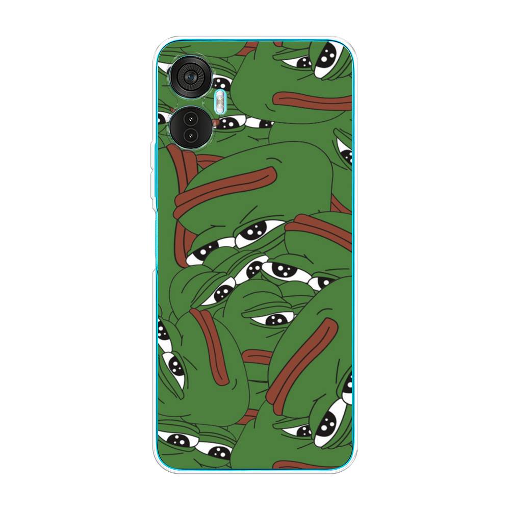

Чехол Awog на Itel Vision 5 Plus "Печальный frog", Зеленый;белый, 3201150-9