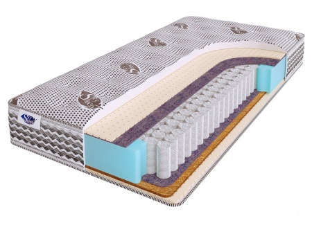 

Матрас SkySleep 145 x 195 NATURE PRO Heavy Soft S500, Серый, NATURE PRO HEAVY SOFT S500