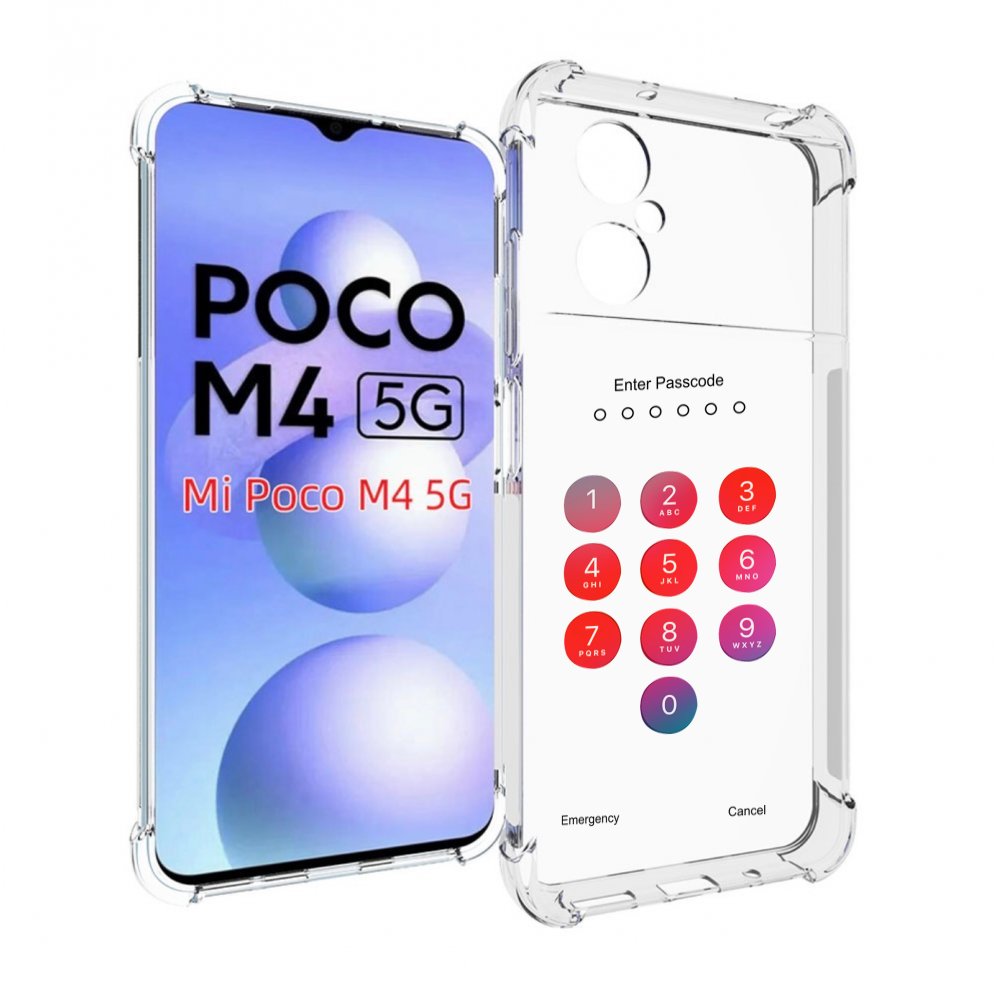

Чехол MyPads введите-пароль для Xiaomi Poco M4 5G, Прозрачный, Tocco