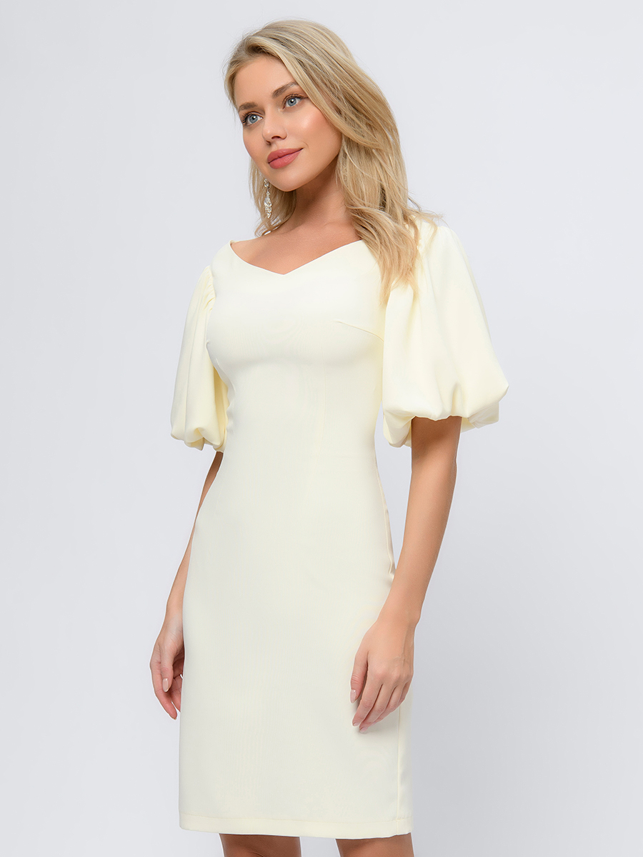 

Платье женское 1001dress 102913 желтое 50 RU, Желтый, 102913