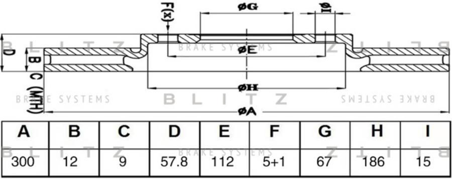 

Диск Тормозной Blitz Bs0643