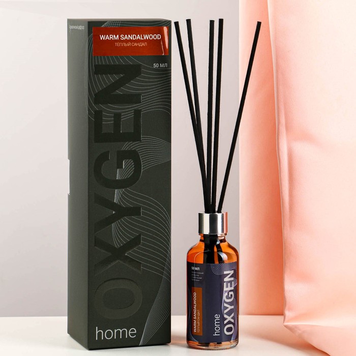 фото Диффузор ароматический oxygen home "warm sandalwood", 50 мл, теплый сандал nobrand