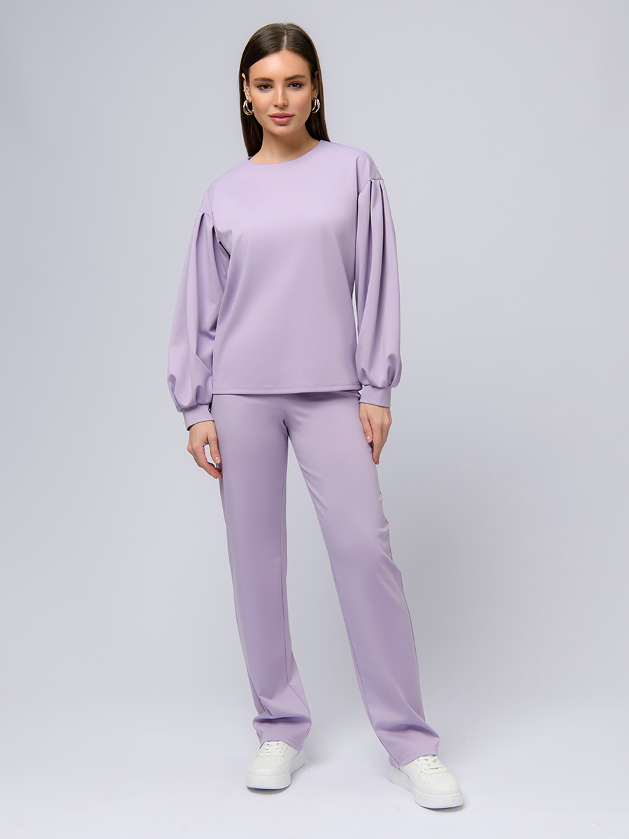 

Брюки женские 1001dress 102924 фиолетовые 50 RU, Фиолетовый, 102924