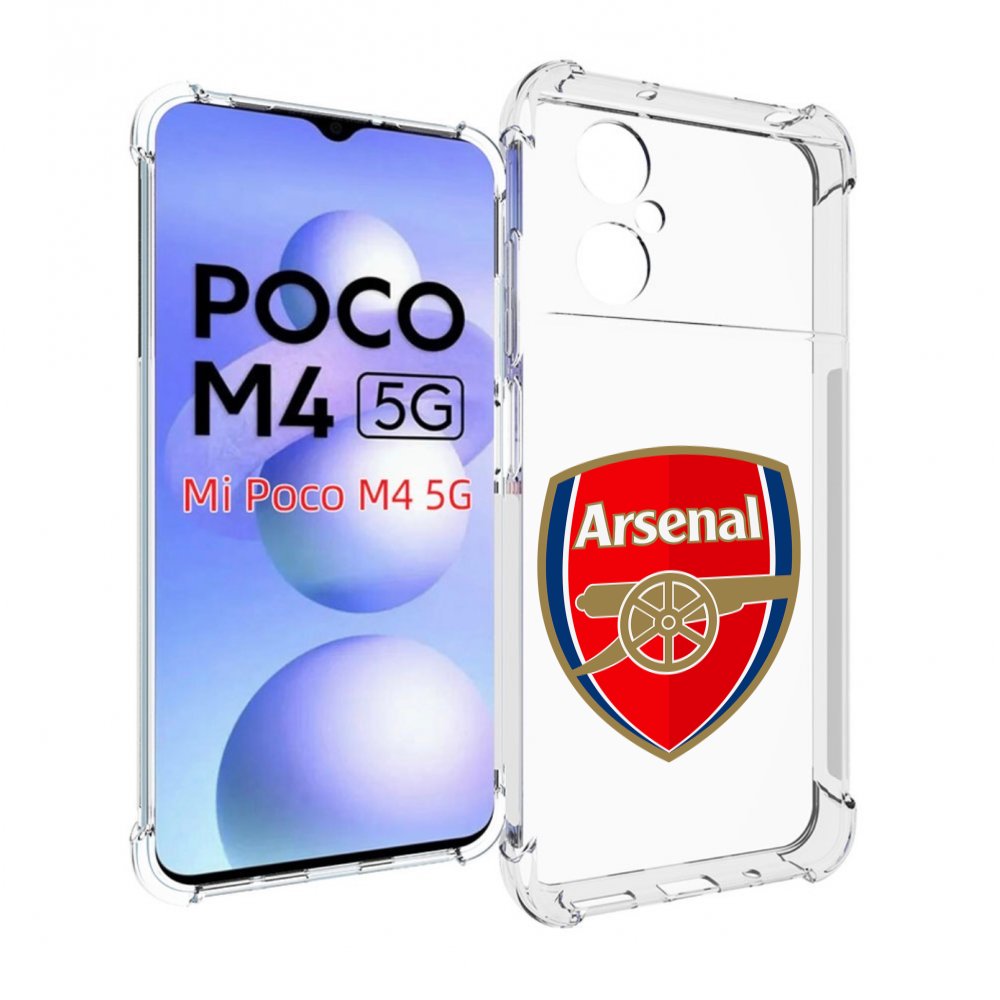 

Чехол MyPads ФК Арсенал логотип для Xiaomi Poco M4 5G, Прозрачный, Tocco