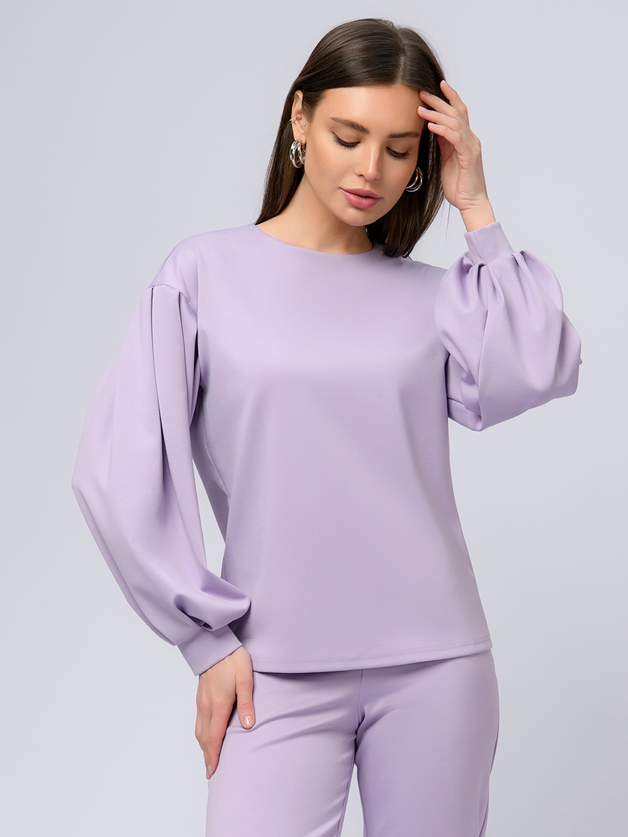 

Блуза женская 1001dress 102925 фиолетовая 48 RU, Фиолетовый, 102925