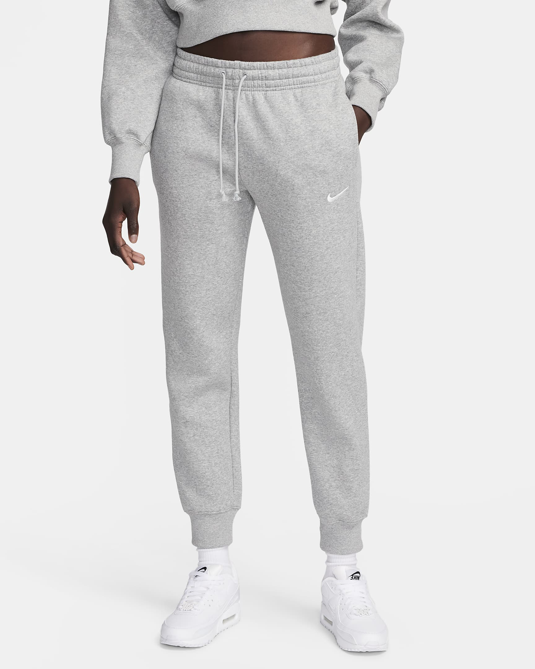 

Спортивные брюки женские Nike Sportswear Phoenix Fleece FZ7626-063 серые L, Серый, Sportswear Phoenix Fleece