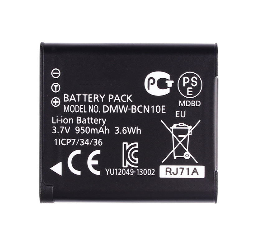 

Аккумуляторная батарея MyPads 950mAh DMW-BCN10 для фотоаппарата Panasonic Lumix DMC-LF1, DMW-BCN10