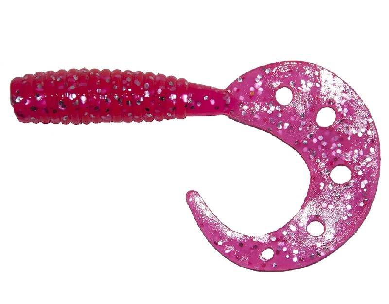 

RUBICON Силиконовая приманка RUBICON TWISTER SLIT 35mm, 0.5g, цвет 020 (10шт), Twister Slit