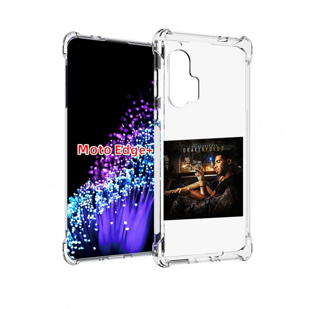 

Чехол MyPads Drake - You Only Live Once 2 для Motorola Edge+ Plus, Прозрачный, Tocco