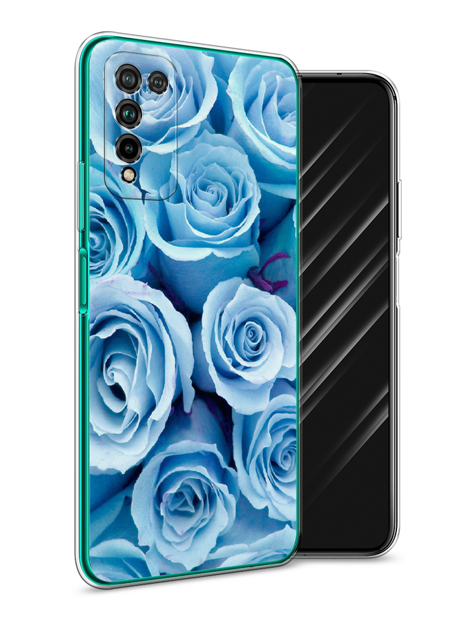 

Чехол Awog на Honor 10X Lite "Лазурные розы", Голубой, 6104650-8