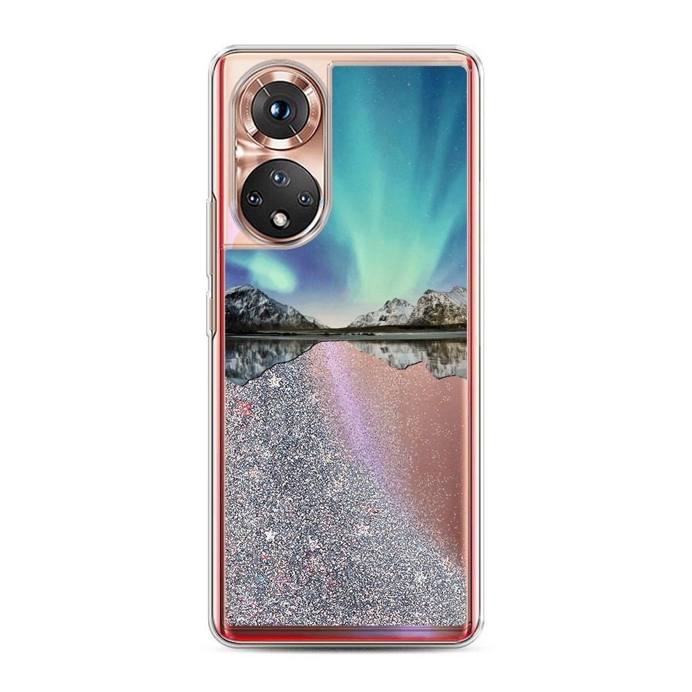 

Чехол Awog на Honor 50/Nova 9 "Горное озеро и сияние", Разноцветный, 6106191-1