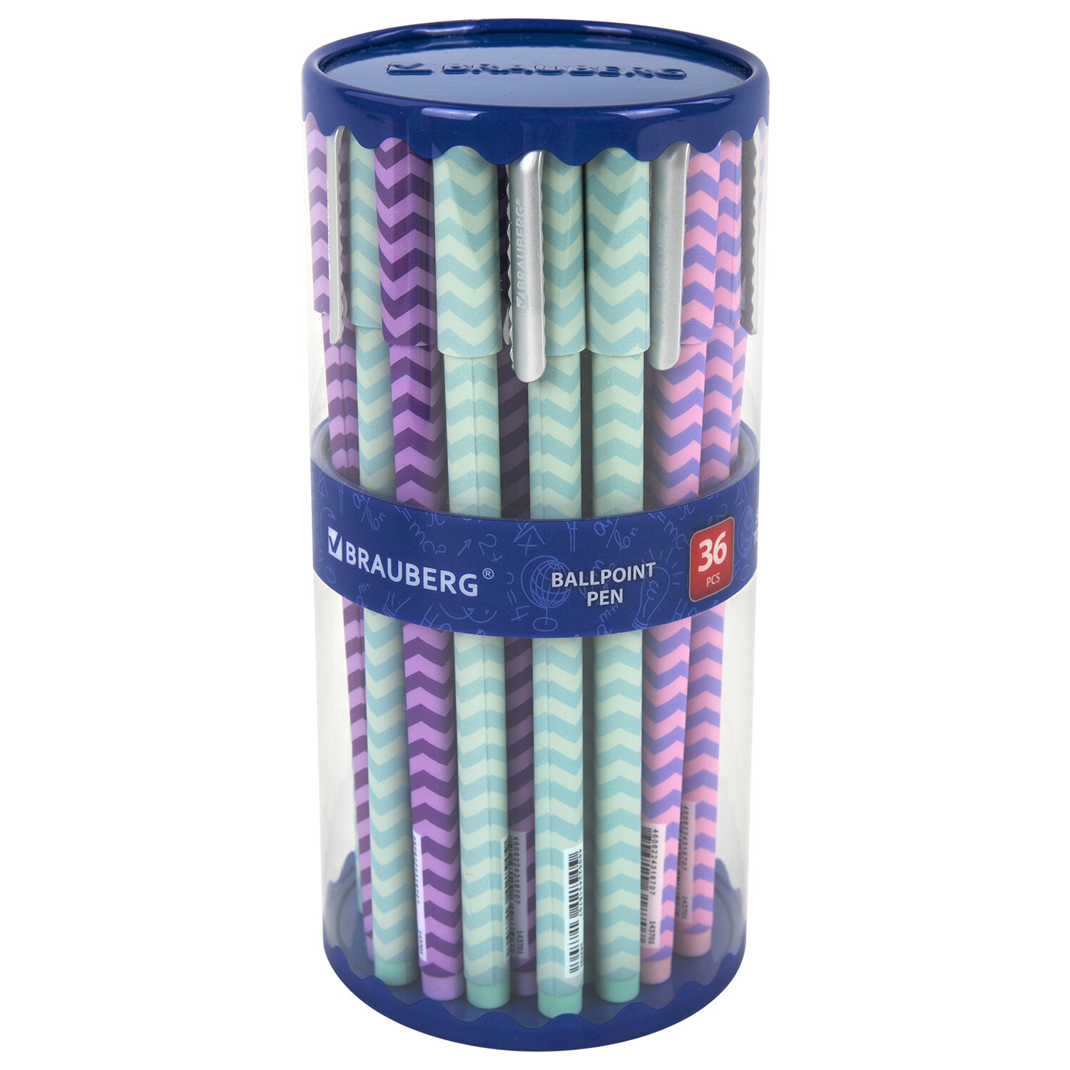 

Ручка шариковая BRAUBERG SOFT TOUCH STICK GEOMETRIC, синяя 36 шт