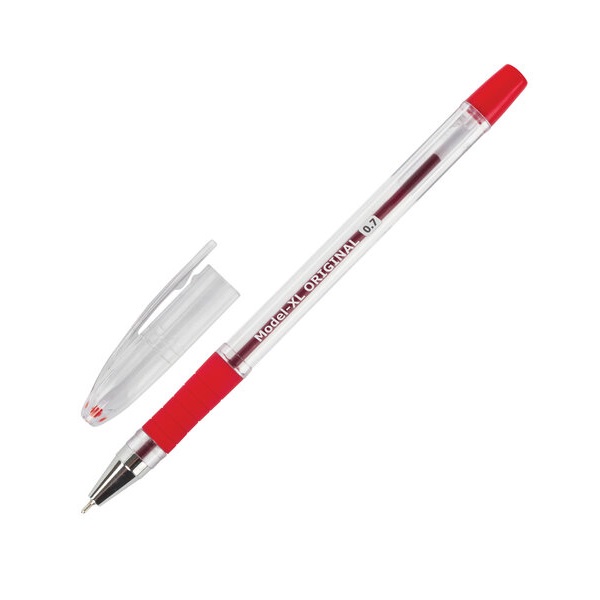 

Ручка шариковая масляная с грипом BRAUBERG Model-XL ORIGINAL красная узел 0,7 мм 36 шт
