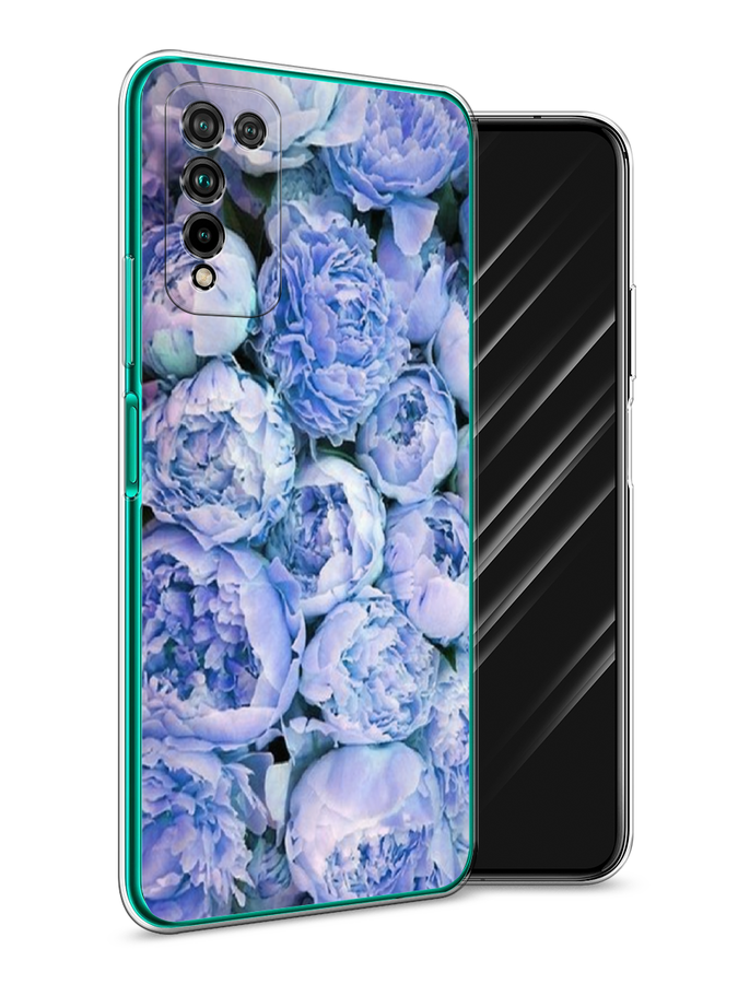 

Чехол Awog на Honor 10X Lite "Пионы голубые", Голубой, 6104650-8