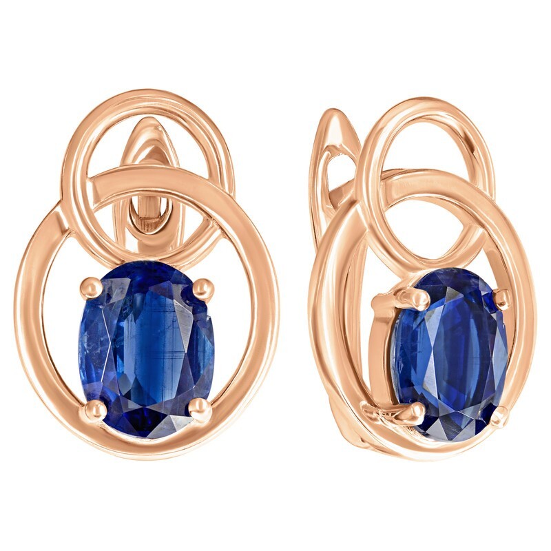 

Серьги из серебра с кианитом LAZURIT-ONLINE 8389RG, 8389RG