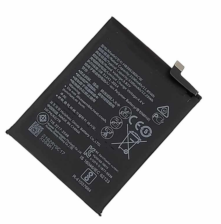 фото Аккумуляторная батарея mypads 3100mah hb386280ecw на телефон huawei honor 9