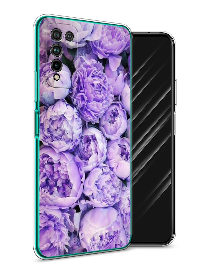 

Чехол Awog на Honor 10X Lite "Пионы сиреневые", Фиолетовый;голубой, 6104650-8