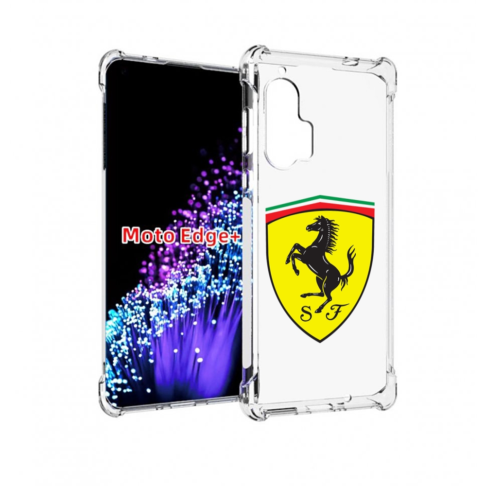 

Чехол MyPads Ferrari-3 мужской для Motorola Edge+ Plus, Прозрачный, Tocco