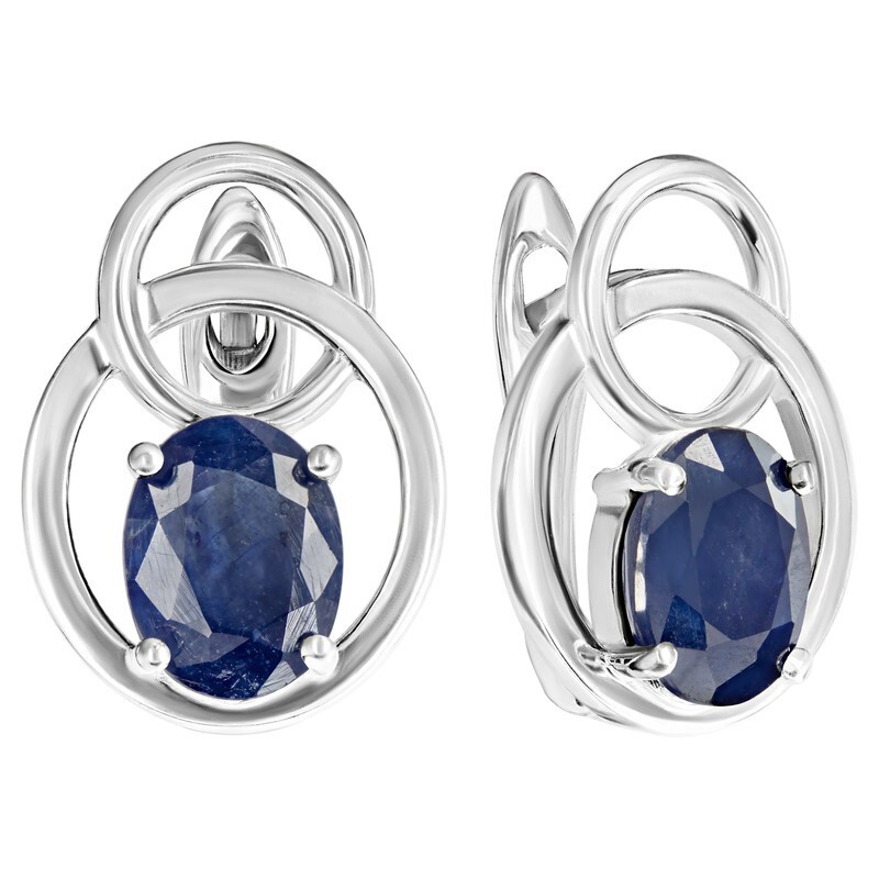 

Серьги из серебра с сапфиром LAZURIT-ONLINE 8390NP, 8390NP