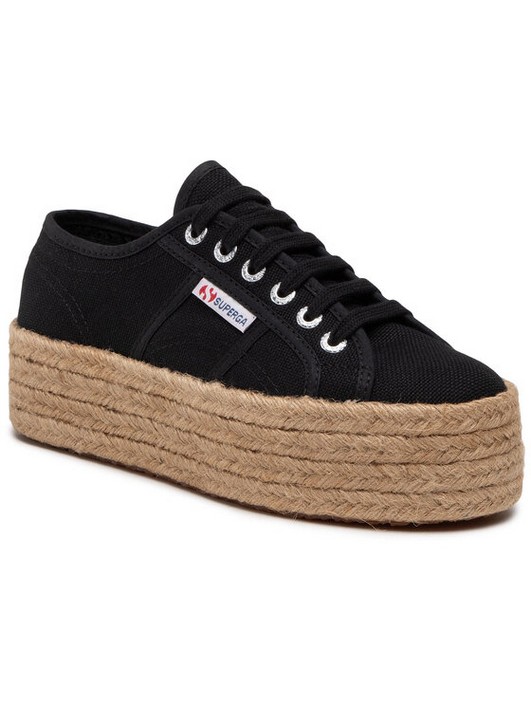 Эспадрильи женские Superga 2790 Rope S51186W черные 41 EU (доставка из-за рубежа)