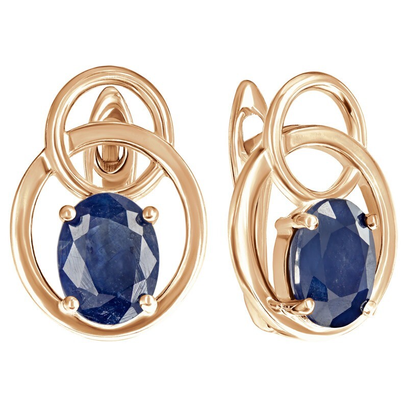

Серьги из серебра с сапфиром LAZURIT-ONLINE 8390PG, 8390PG