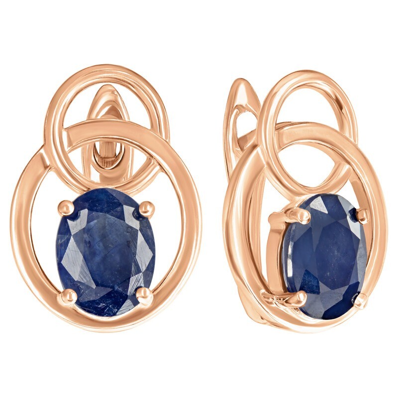 

Серьги из серебра с сапфиром LAZURIT-ONLINE 8390RG, 8390RG