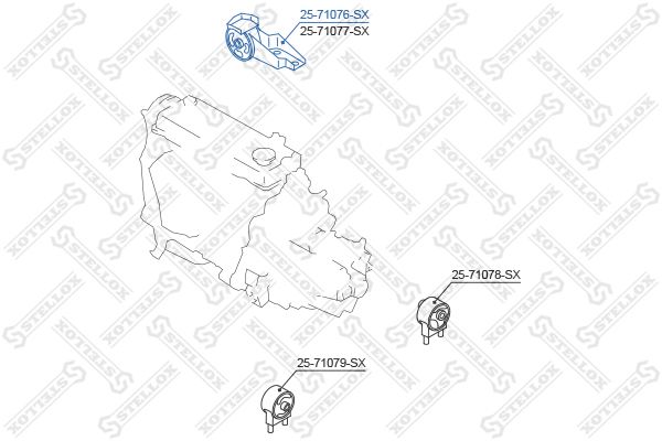 

Опора двигателя Stellox 2517460SX