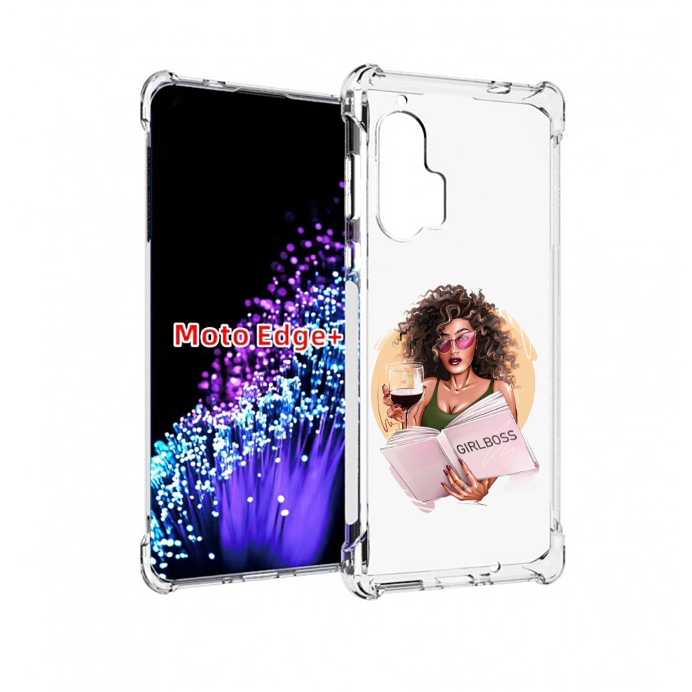 

Чехол MyPads Girlboss with wine girlboss art love books an wine _ Etsy женский для Moto..., Прозрачный, Tocco