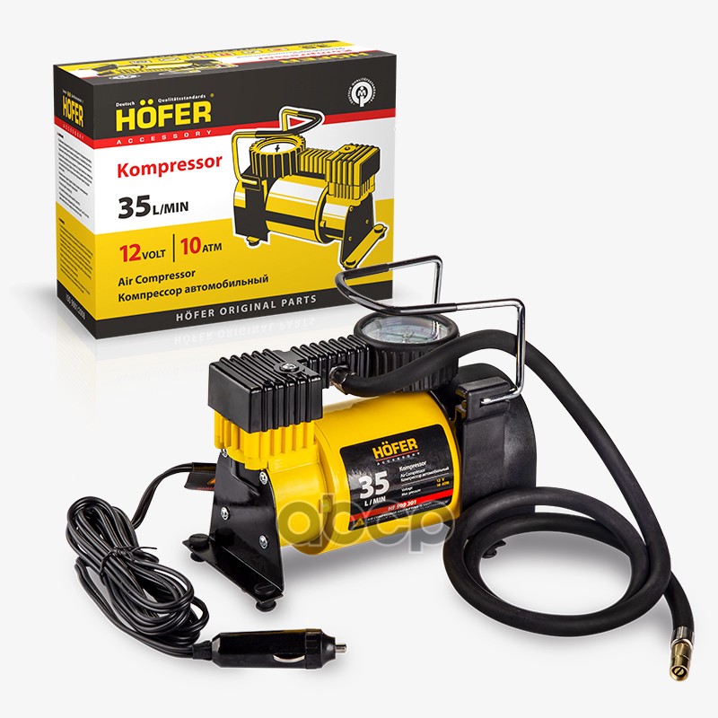 

Автомобильный компрессор Hofer HF 909 301 35 л/мин 10 атм