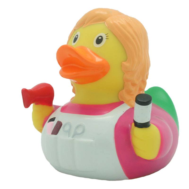

Игрушка для ванной FUNNY DUCKS Парикмахер уточка, Желтый