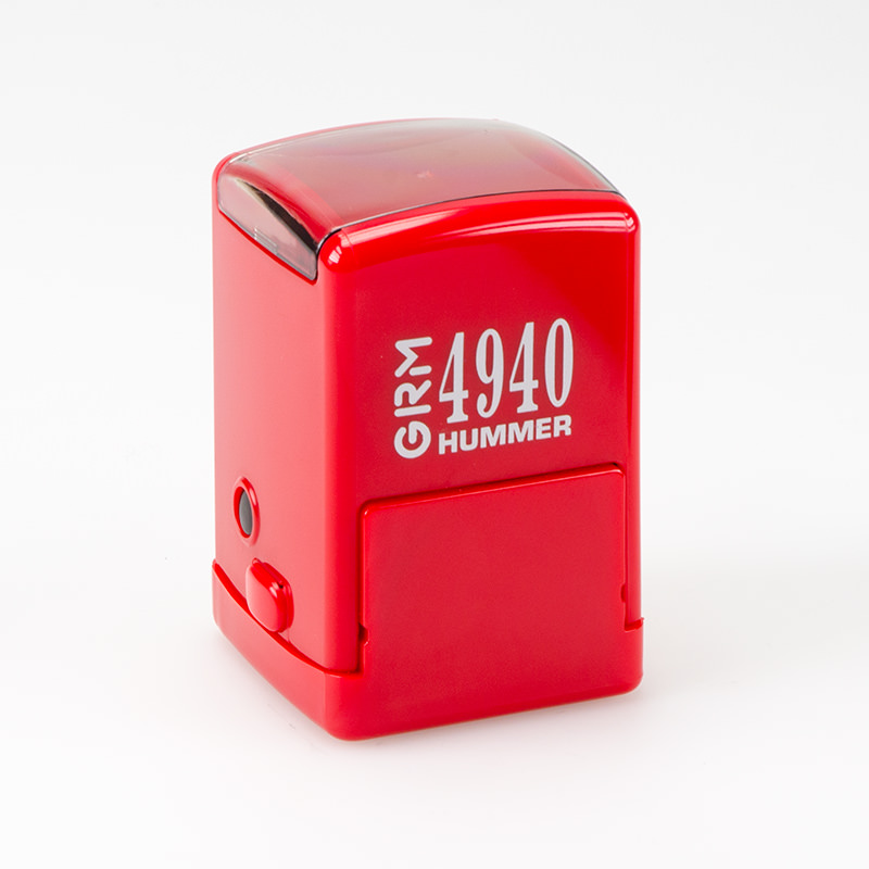 

GRM 4940 Hummer. Оснастка для печати в боксе, 40х40 мм, корпус красный глянцевый