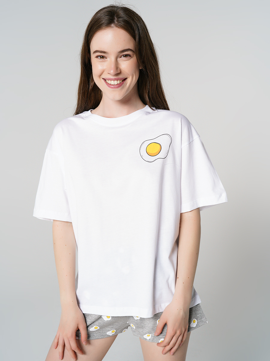 

Пижама женская ТВОЕ белая XL, 80261