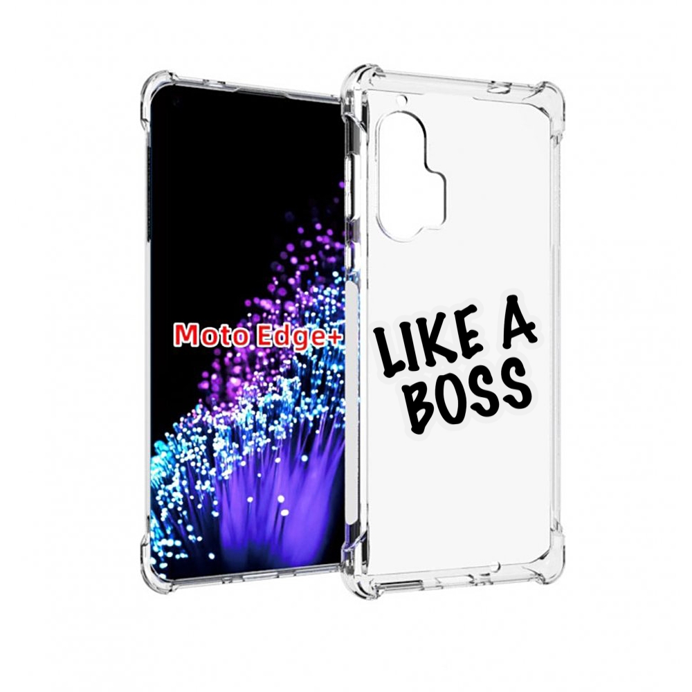 

Чехол MyPads Like-a-boss для Motorola Edge+ Plus, Прозрачный, Tocco