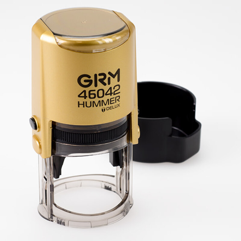 

GRM 46042 Hummer. Оснастка для печати в боксе, д.42 мм, корпус золотой