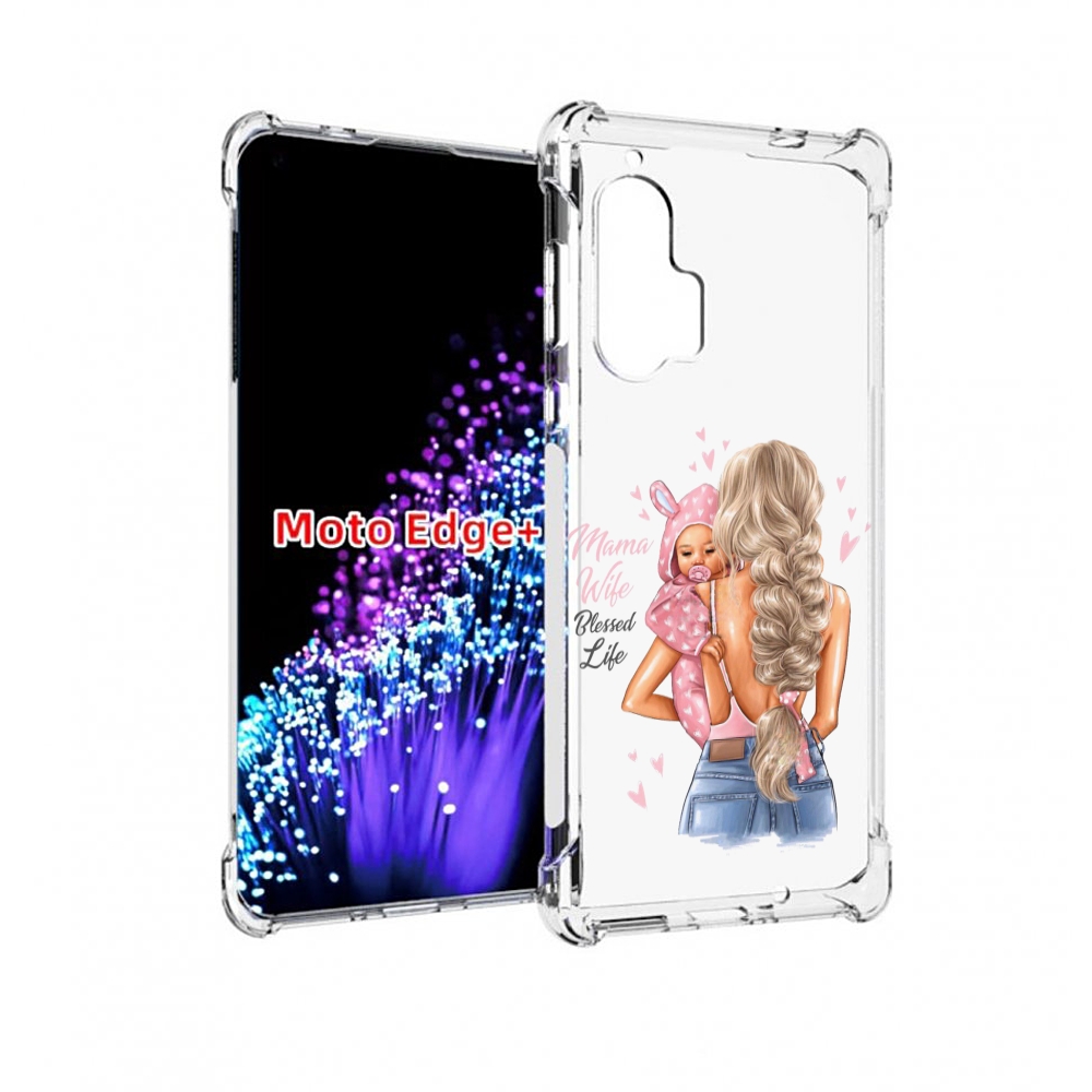

Чехол MyPads Mama-wibe для Motorola Edge+ Plus, Прозрачный, Tocco