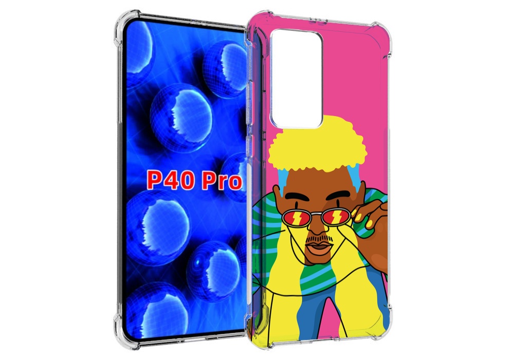 Чехол MyPads бразилец для Huawei P40 Pro противоударный