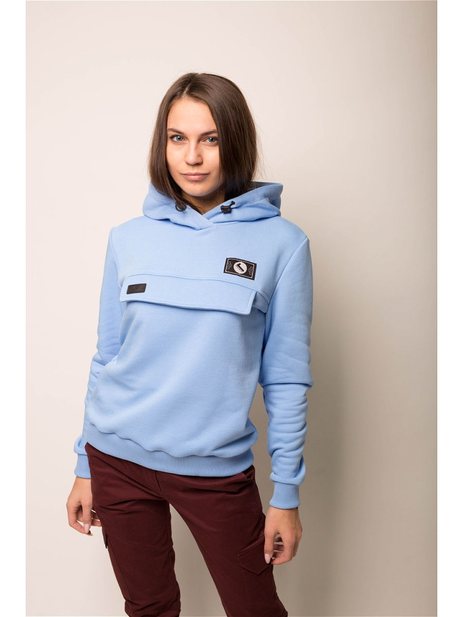 Худи женское Город Горький 15025276 голубое 44 RU
