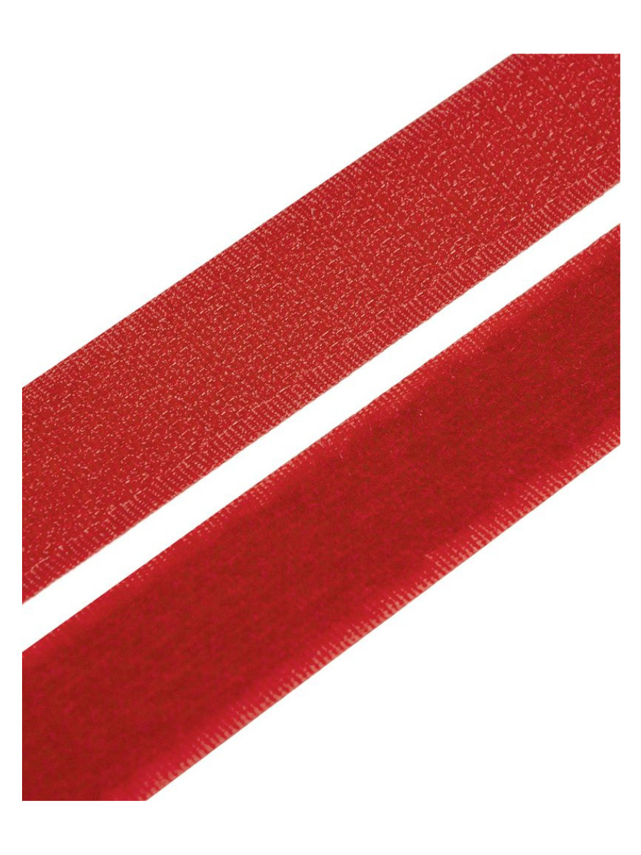 Лента контактная (липучка) БытСервис пара петля и крючок, 25 мм*5 м, красная R239