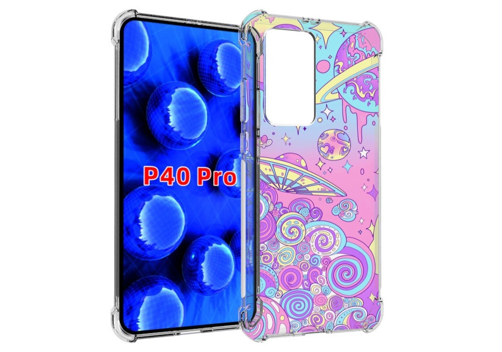 

Чехол MyPads ванильные планеты для Huawei P40 Pro противоударный, Прозрачный, Tocco