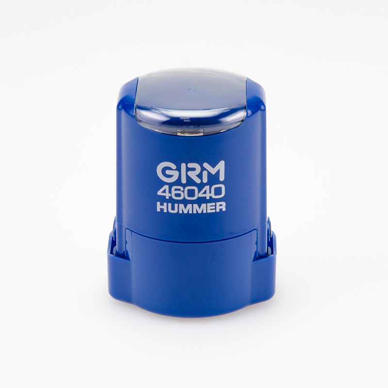 

GRM 46040 Hummer - Оснастка для печати в боксе, корпус ABS,синий глянец, д.40 мм.