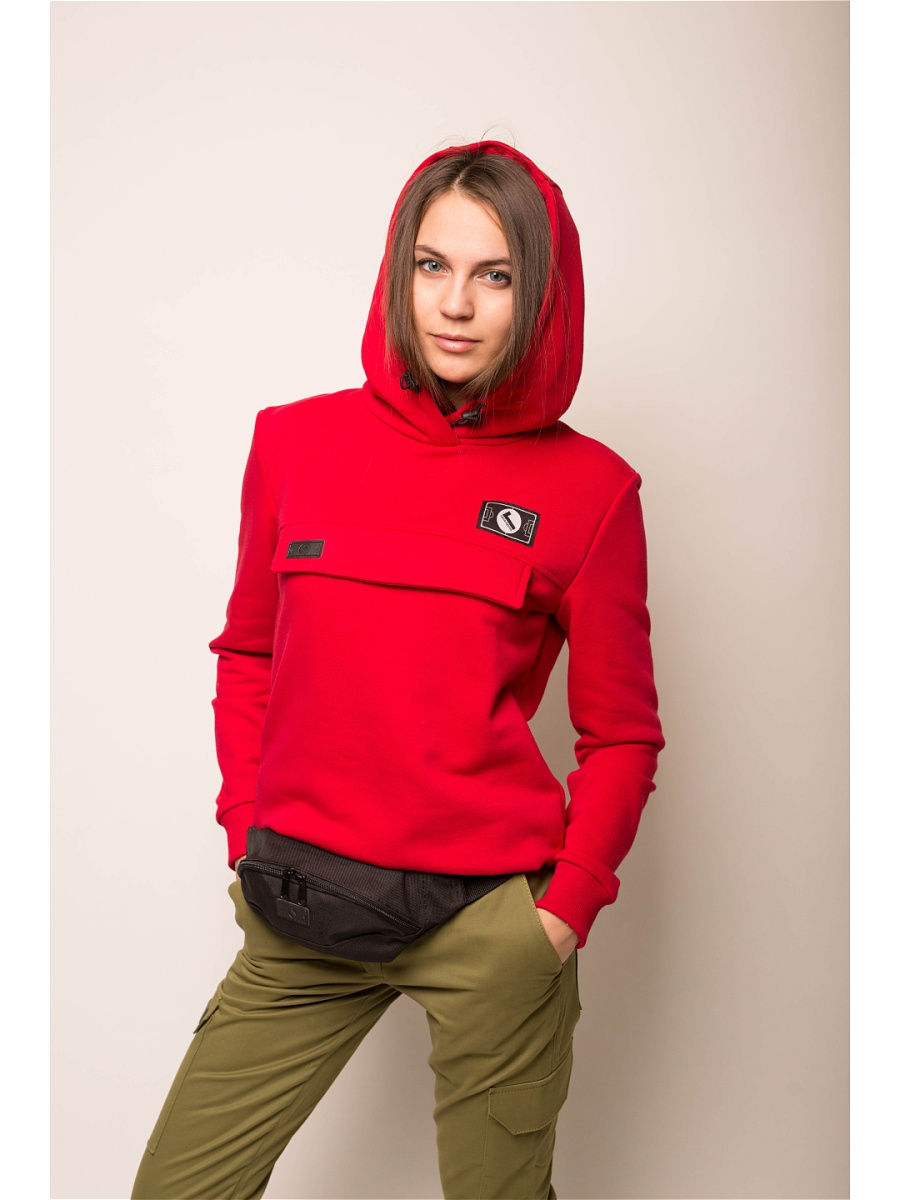 Худи женское Город Горький 15025277 красное 44 RU