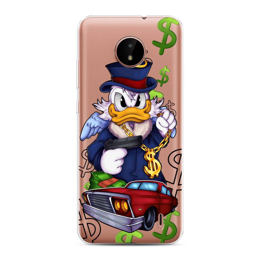 

Чехол на Nokia C10 "Scrooge McDuck with a Gold Chain", Красный;синий;белый, 124350-6