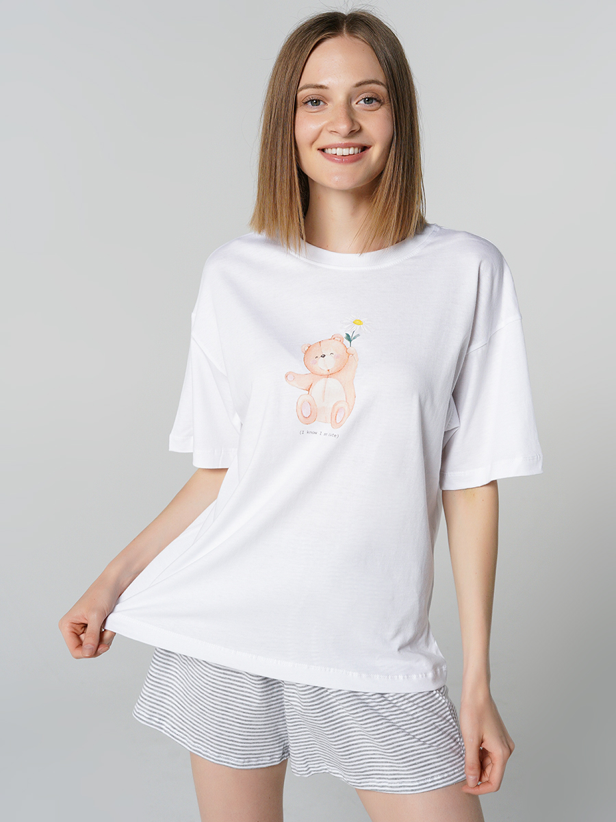 

Пижама женская ТВОЕ белая XS, 80281